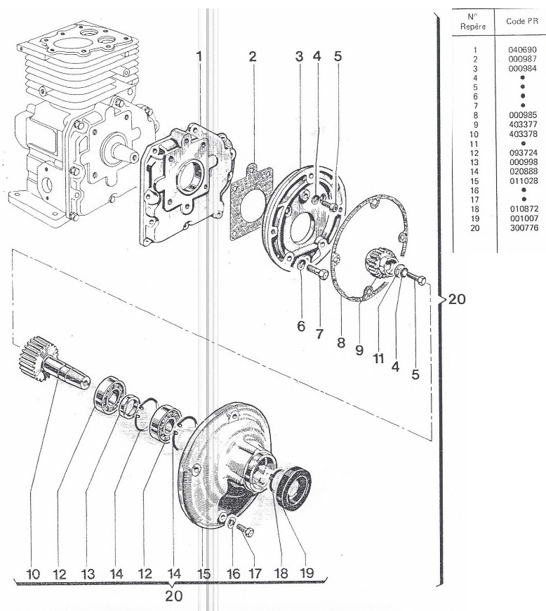 Réducteur 1/2 SM